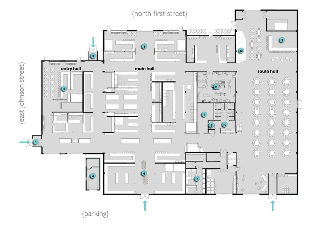 Floor Plan and Interior Amenities Madison Public Market
